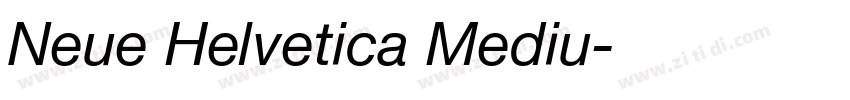 Neue Helvetica Mediu字体转换